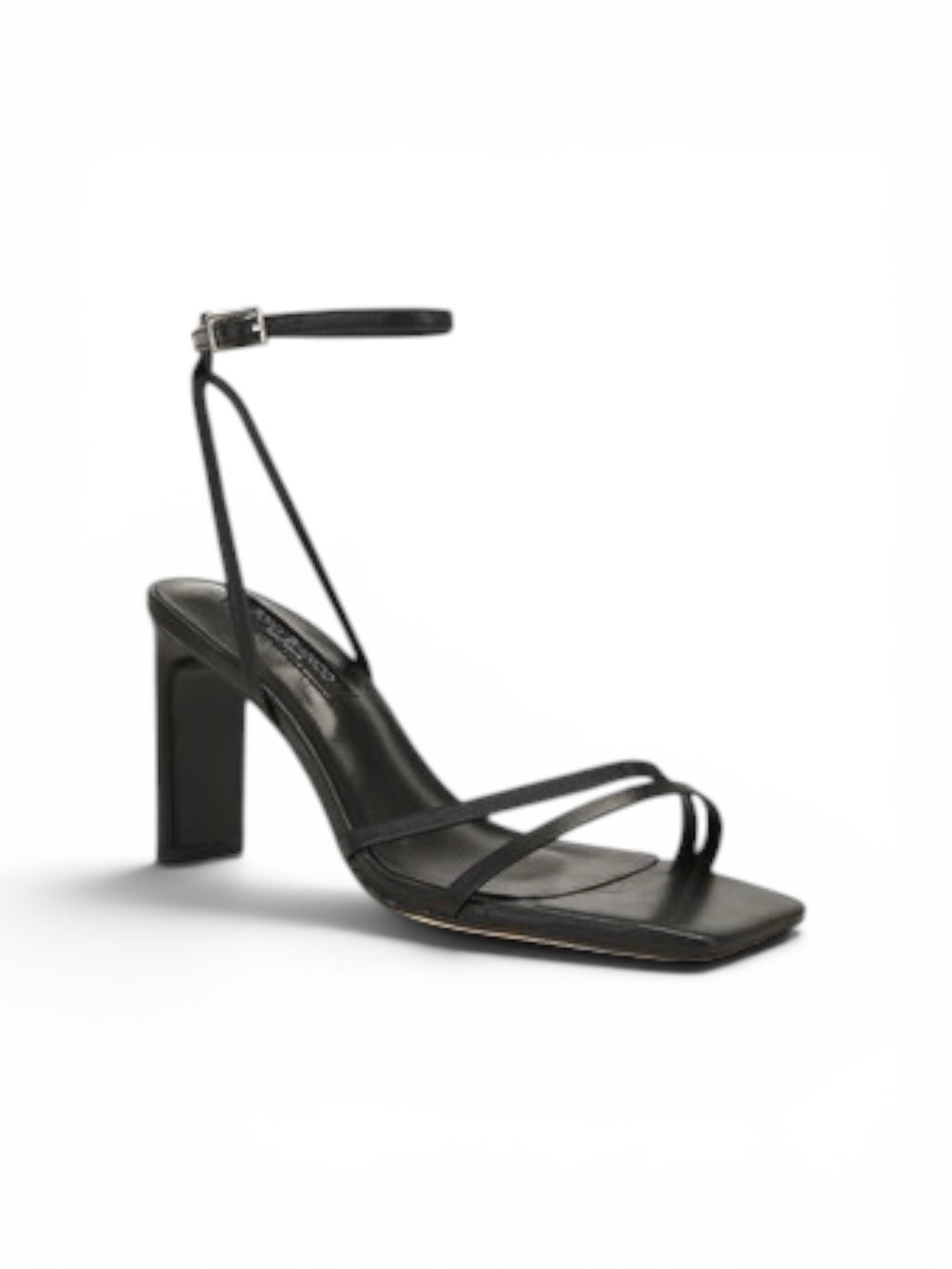NEW Tony Bianca Corso Black Leather Strappy Sandal Sz 7.5